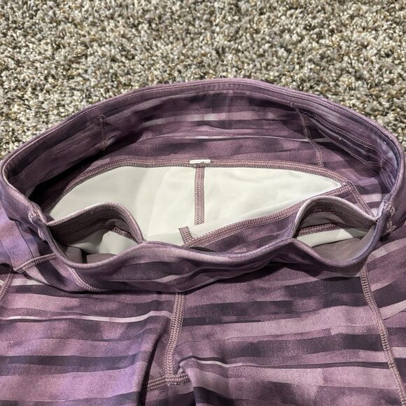 Lululemon Leggings 4 Speed Up Crop Pockets Shadowed Smoked Mulberry - Picture 8 of 11